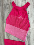Hot Pink Ombré Skirt Set