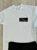 Black Essential “Box Logo” Premium Shirt & Shorts