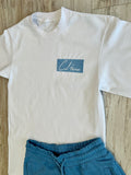 Sky Blue Essential “Box Logo” Premium Shirt & Shorts