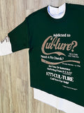 Hunter Green “Addicted To Cul•ture” Premium Layered Sweatshirt