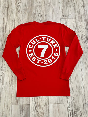 Red “Founders” Long Sleeve Shirt