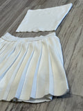 White Tennis Skirt Set