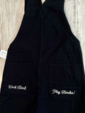 Black Premium Canvas Overalls