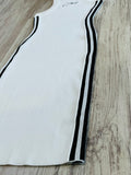 White Contour Ribbed Dress