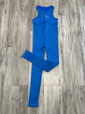 Caribbean Blue Ribbed Bodysuit
