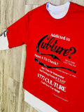 Red “Addicted To Cul•ture” Premium Layered Sweatshirt