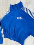 Royal Blue Cropped/Wide Leg Striped Tracksuit(W)
