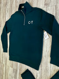 Hunter Green Quarter Zip Premium Sweatsuit