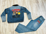 Vintage Wash “Rodeo” Denim Work Jacket & Baggy Jeans