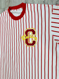 Red Varsity Heavyweight Striped Shirt
