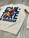 Natural/Blue “The Guardian” Luxe Crewneck Sweatshirt