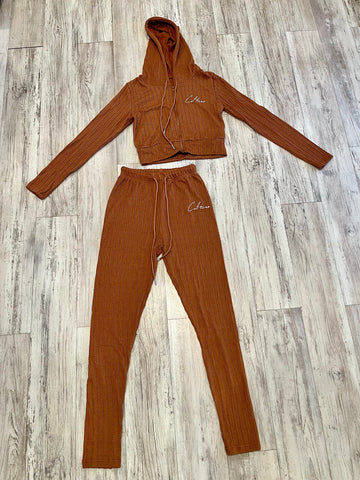 Cinnamon Cable Knit Set