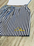 Black Striped Shorts & Ribbed Razorback Tank