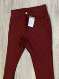 Wine Leather Flares