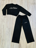 Black Crewneck Sweatsuit(W)