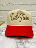 Natural/Red “Rodeo” Snapback