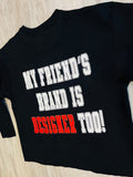 Black/Red “M.F.B.I.D.T” Raw Edge Sweatsuit