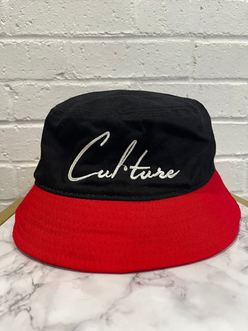 Black/Red Bucket Hat