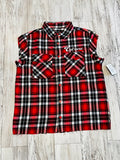 Red Raw Edge Premium Flannel