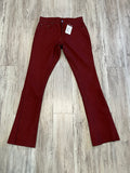 Wine Leather Flares