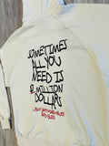 Natural “Need $ For Drops” Luxe 15oz. Hoodie