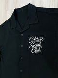 Black “Cigar” Luxe Cuban Button Down