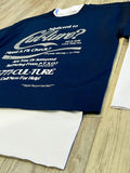 Navy Blue “Addicted To Cul•ture” Premium Layered Sweatshirt