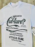 Navy Blue/Grey “Addicted To Cul•ture” Premium 8oz. Raw Edge Shirt