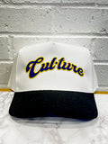 White/Black Varsity Premium Snapback