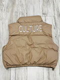 Taupe Premium Puffer Vest(W)