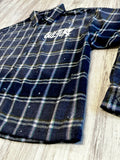Navy Sun Faded “Dirty” Luxe Flannel