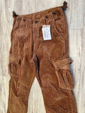Chestnut Corduroy Cargo Pants