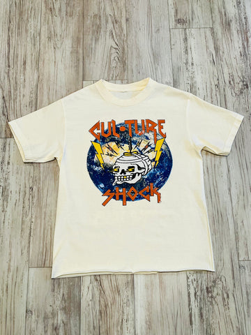 Natural/Orange “Tour Merch” Vintage Raw Edge Shirt