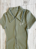 Olive Premium Athleisure Romper