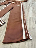 Mocha Wide Leg Striped Tracksuit(W)