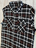 Brown Raw Edge Premium Flannel