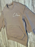 Khaki Heavyweight Layered Crewneck Shirt