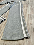 Heather Grey Wide Leg Striped Tracksuit(W)