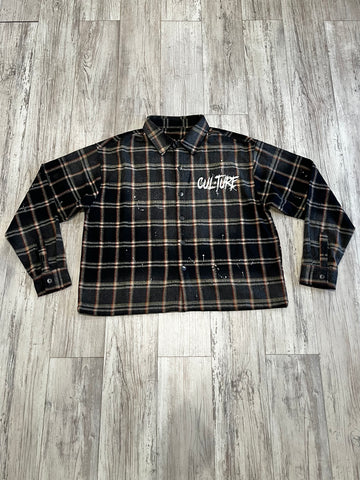 Black Sun Faded “Dirty” Luxe Flannel