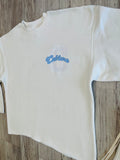 Natural/Carolina Blue “M.F.B.I.D.T” Raw Edge Sweatsuit