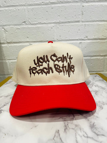 Natural/Red “Y.C.T.S” Snapback