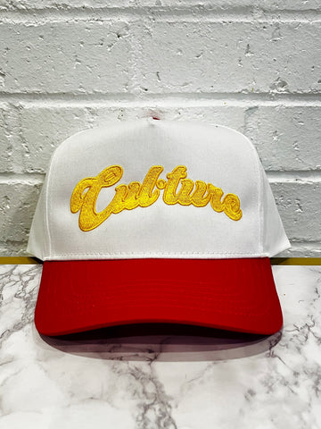 White/Red Varsity Premium Snapback