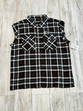 Brown Raw Edge Premium Flannel