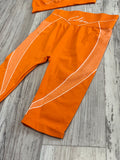 Orange Biker Short Set