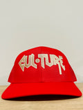 Red “Cul•ture Tour Merch” Mesh Trucker