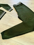 Olive Varsity Knit Set(W)