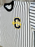 Black Varsity Heavyweight Striped Shirt