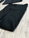 Black Premium Athleisure Jacket & High Waist Shorts