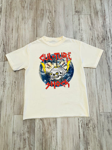 Natural/Red “Tour Merch” Vintage Raw Edge Shirt