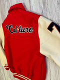 Red “Members Only” Letterman Jacket